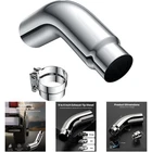 5'' Id Diesel Exhaust Elbow Inlet 6'' Outlet Chrome Turndown Tip New. Price: $144.49.