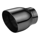 A-karck Double Wall Exhaust Tips Black 2.5" Inlet 3.5" Outlet, Chrome New. Price: $56.25.