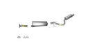 Muffler Exhaust Pipe System For 02-04 Venture Van Base 112 Inch Wheel New. Price: $237.00.