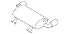 Genuine Nissan Exhaust Muffler 20100-6HZ0D New. Price: $814.68.