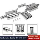 For Porsche Boxster 986 Base & 1997-2004 Dual Muffler Catback Exhaust System New. Price: $193.68.