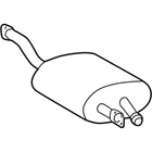 Genuine Mercedes-benz Oe Muffler 463-490-59-01 New. Price: $782.30.