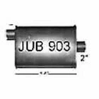 Jones Flow Pack Turbine And Turbo Muffler 4X 2 Offset In/center Out JUB903 New. Price: $32.49.