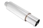 Megan S-N1 3.5" Exhaust Stainless Chrome Tip Muffler 2.5" Inlet 4.5" Canister New. Price: $126.10.