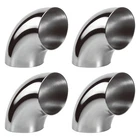 4PCS 2.5" 90 Mandrel Exhaust Pipe Elbow 304 Stainless Steel - Thick Wall. Price: $35.32.