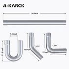 A-karck Stainless Steel Mandrel Bends 16 Pcs, 3 Inch Exhaust Diy Kit New. Price: $289.00.