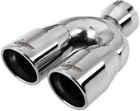 Upower 2.5" To 3" Dual Exhaust Tip 1/2 Inch Inlet Outlet 9.5" Length New. Price: $63.99.