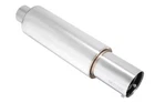 Megan Racing 3.5" S-N1 Stainless Chrome Tip Muffler 2.5" Inlet Small Canister New. Price: $105.00.