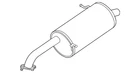 Genuine Mazda Exhaust Muffler New Oem ZJ34-40-100. Price: $677.87.