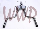Stainless 2.5" Catback Exhaust Muffler System 15-16 Dodge Challenger R/t 5.7L New. Price: $239.95.