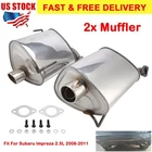 2X Exhaust Mufflers Subaru Impreza 08-11/FORESTER 09-13 2.5L Stainless Steel New. Price: $149.68.
