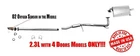 Honda Accord 2.3L 4 Doors 1998-2002 Catalytic Converter Resonator And Muffler New. Price: $340.00.