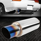 2.25" Inlet Stainless Steel Straight-through Exhaust Muffler 3" Od Burnt Tip New. Price: $32.88.