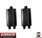 Flowmaster 524553 Universal Muffler 50 Series 2.25" Dual IN/3" Center Out - Pair New. Price: $398.00.
