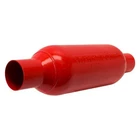 Exhaust Muffler M-80 Aluminized Steel Round Red 2.25" Center Id, New. Price: $37.69.
