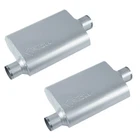 Flowmuffler Chamber Street Race Mufflers 2.5" In/outlet Offset Center New. Price: $115.98.