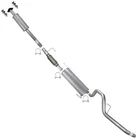 Stainless Steel Resonator Exhaust Kit W/ Tail Pipe Fits: 11-14 F-150 3.5L 157"WB New. Price: $295.94.