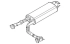 Genuine Nissan Exhaust Muffler 20100-7JA0A New. Price: $658.41.