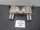 08-13 Oem Bmw E92 E93 M3 Rear Exhaust Quad Muffler W/tips S65 107K Used. Price: $295.00.