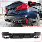 For 21-23 Bmw 5 Series Sport Gloss Black Cs Style Diffuser Silver Quad Exhaust New. Price: $218.99.