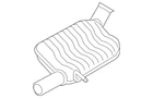 Genuine Audi Muffler 5Q0-253-409-C New. Price: $509.19.