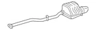 Genuine Mercedes-benz Exhaust Muffler 203-490-58-21 New. Price: $841.32.