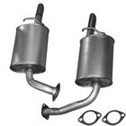 Left And Right Rear Exhaust Mufflers Fits: 2003-2008 MAZDA6 2.3L Non-turbo New. Price: $431.81.