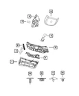 Genuine Mopar Stuffer Left 68160387AA New. Price: $11.55.