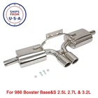 Exhaust Muffler W/tips Porsche 986 Boxster Base &s 2.5L 2.7L 3.2L Great Sound New. Price: $219.90.