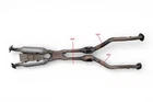2013-2016 Lexus GS350 Center Exhaust Pipe Muffler Front 17410-31D10, E077, Oem, Used. Price: $399.04.
