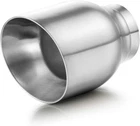 A-karck Exhaust Tip Inch Inlet, Muffler 2.5" Polished New. Price: $33.38.