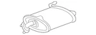 Genuine Honda Exhaust Muffler 18035-SDP-A13 New. Price: $266.63.