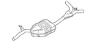Genuine Audi Exhaust Muffler 8R0-253-409-AA New. Price: $618.73.