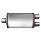 Exhaust Muffler Flow Ii Series Stainless Steel Oval Gray 3" New. Price: $52.24.