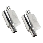 Stainless Steel Pair Of Performance Universal Muffler 2.25" Id X 2.38" Od 13" New. Price: $79.81.