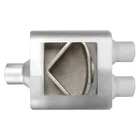 Exhaust Muffler Flowsound Series Stainless Steel Oval Gray 3" New. Price: $25.20.