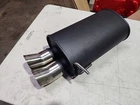 Vibrant Muffler 9.5X6.75X15" Body 2.5" Inlet Id 3" Dual Dtm Tips #ES25 Used. Price: $169.15.