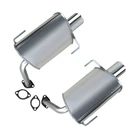 Stainless Steel Pair Of Exhaust Mufflers Fits: 2008-2014 Subaru Tribeca 3.6L New. Price: $265.81.