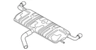 Genuine Volkswagen Rear Muffler 5K6-253-609-AS New. Price: $599.53.