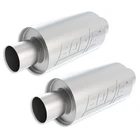 Borla S-type Stainless Round Exhaust Set Of Mufflers 2.5" Center Inlet Outlet New. Price: $387.98.