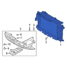 For Hyundai Palisade 2020-2022 29135S8500 Front Radiator Support Baffle New. Price: $151.62.