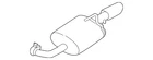 Genuine Nissan Muffler 20110-6CB1A New. Price: $464.47.