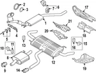 Genuine Volkswagen Muffler 3QF-253-409-K New. Price: $363.32.