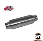 Jones Exhaust 2" Inlet Turbine Muffler Resonator Round 10" Body 14" Overall New. Price: $54.95.