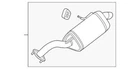 Genuine Kia Muffler 28710-B2310 New. Price: $292.40.