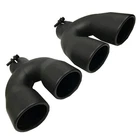 Pair Of Universal Black-coated Dual Exhaust Tips 2.5" Inlet 3.5" Outlet New. Price: $68.93.