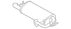 Genuine Mitsubishi Muffler 1571B599 New. Price: $655.91.