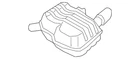 Genuine Audi Resonator 8W9-253-609-K New. Price: $909.48.