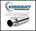 Vibrant 1091 Tpv Turbo Muffler, Round Straight Cut Tip (4" Inlet - 23" Long) New. Price: $228.99.