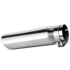 Yitamotor Universal 2.5" 3" Exhaust Tip, Inlet Outlet 6" Long New. Price: $17.98.
